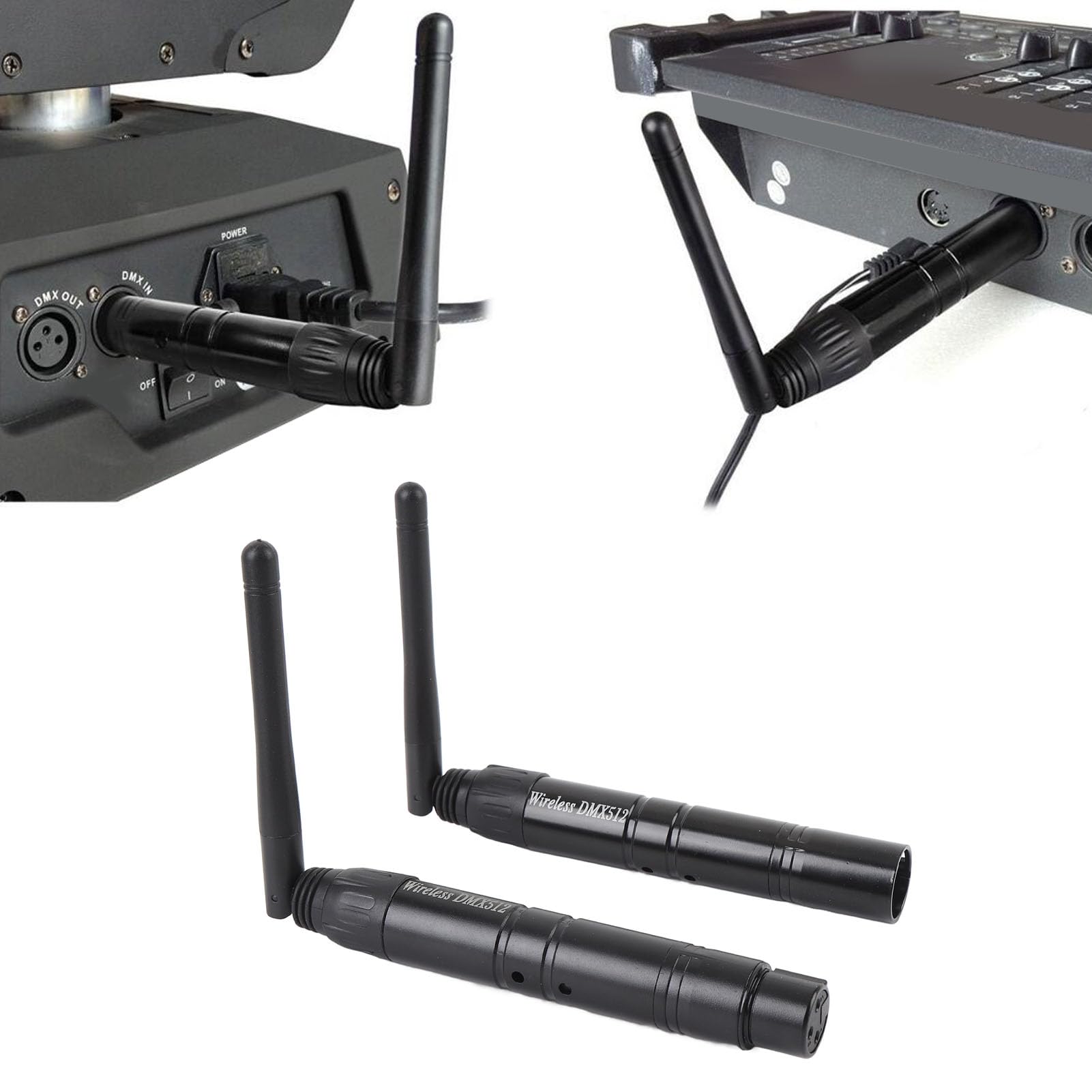 Sxhlseller Wireless DM X512 Odbiornik Nadajnika, Nadajnik Bezprzewodowy DJ 2.4G, Cyfrowy Multipleks 512 400 M odległość Transmisji Bezprzewodowa Kontroler światła dla (wtyczka UE)
