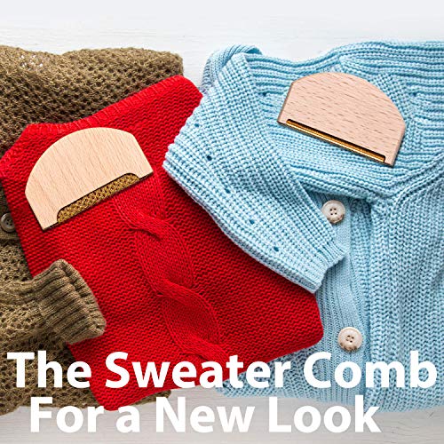 3 Pieces Wood Cashmere Comb And Wood Sweater Shaver Comb Combo Pack Fabric Sweater Shaver Lint Remover Comb With Lint Brush Multi-Fabric Shaver Removes Pilling, Fuzz And Lint From Garments #TOP4