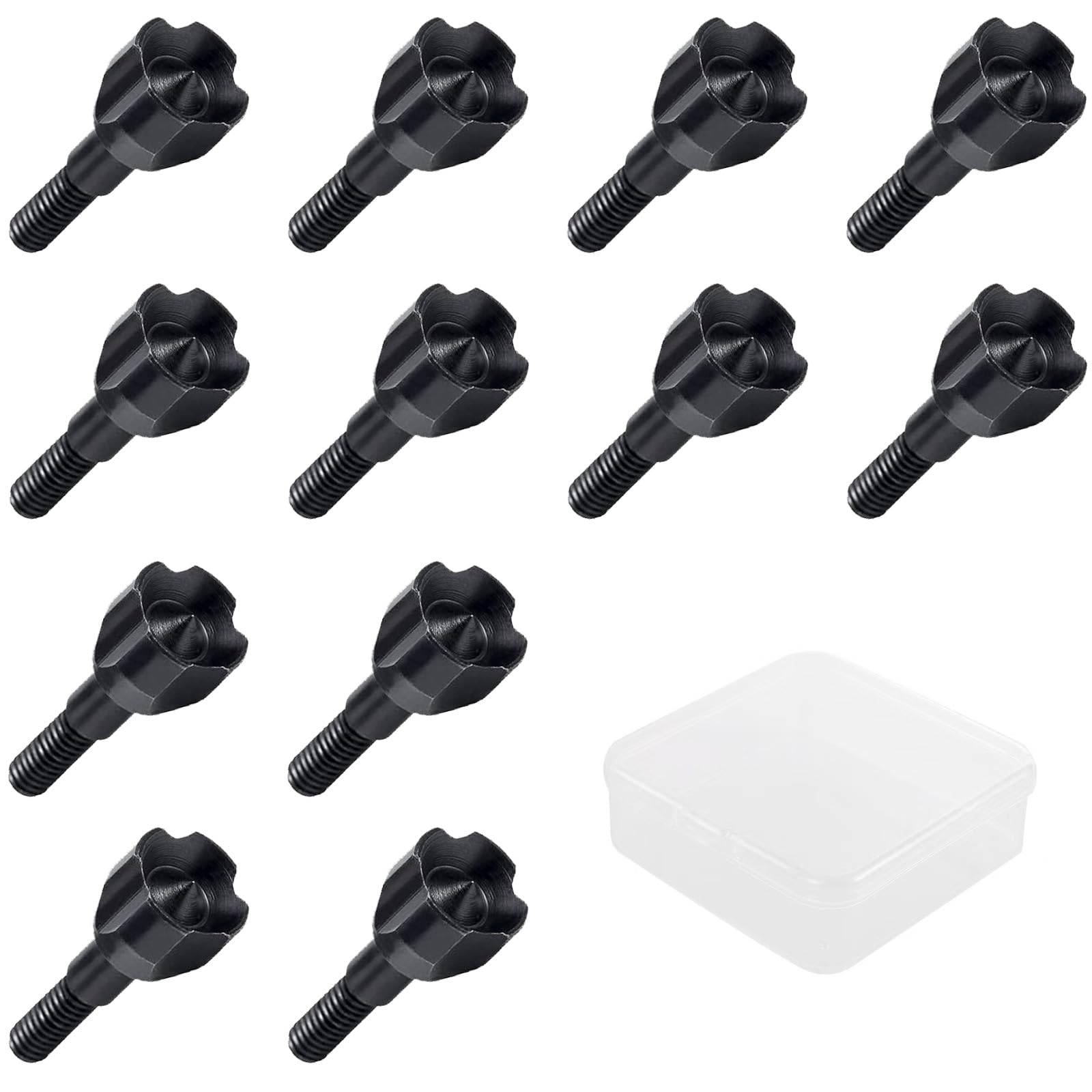 Lot de 12 marteaux à pointe émoussée 125 grains avec étui pour chasse et pratique terrain