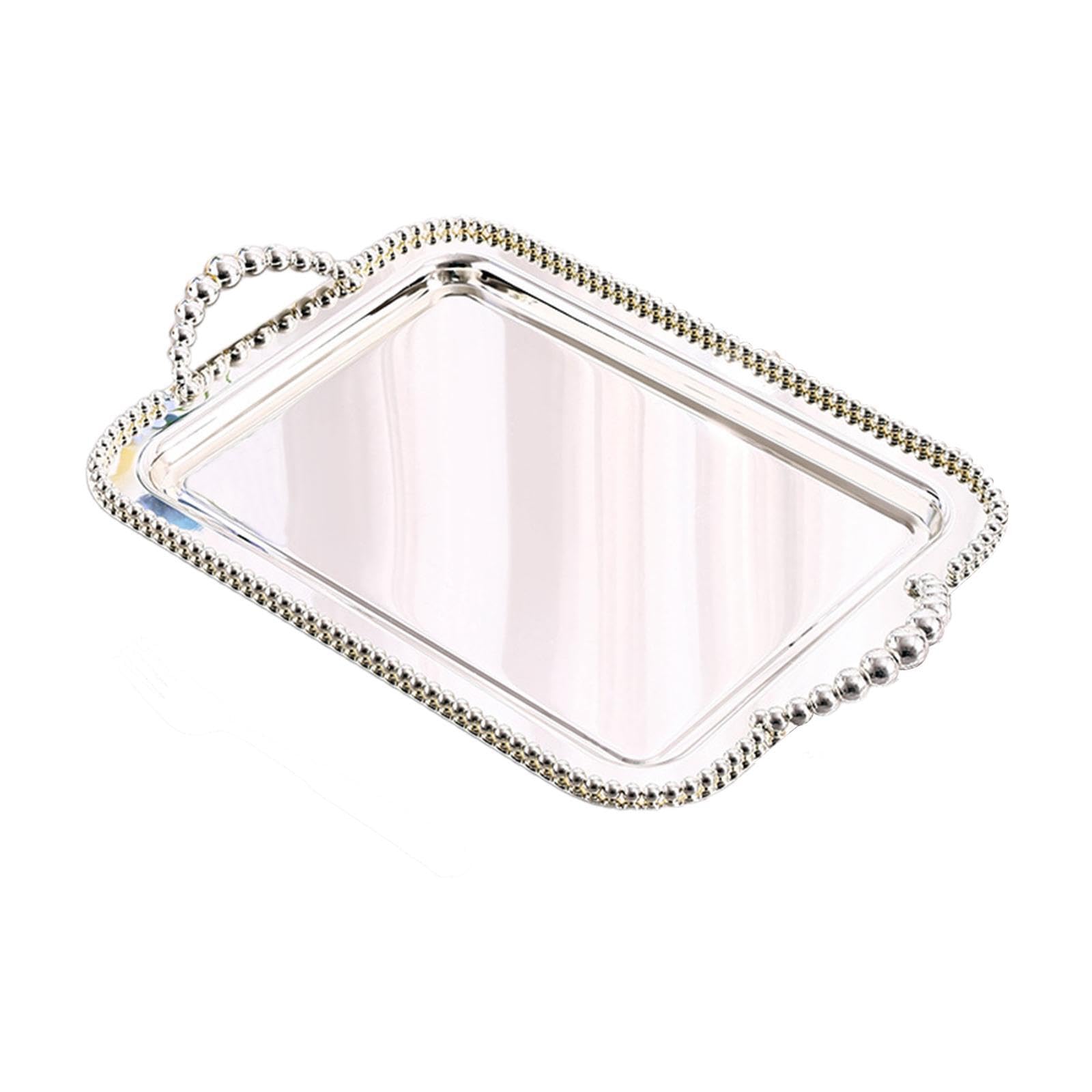 Elegante Bandeja Rectangular multifunción para Servir, Ideal para organizar la Cocina, Frutas, postres, Joyas y Ocasiones Especiales. Bandeja