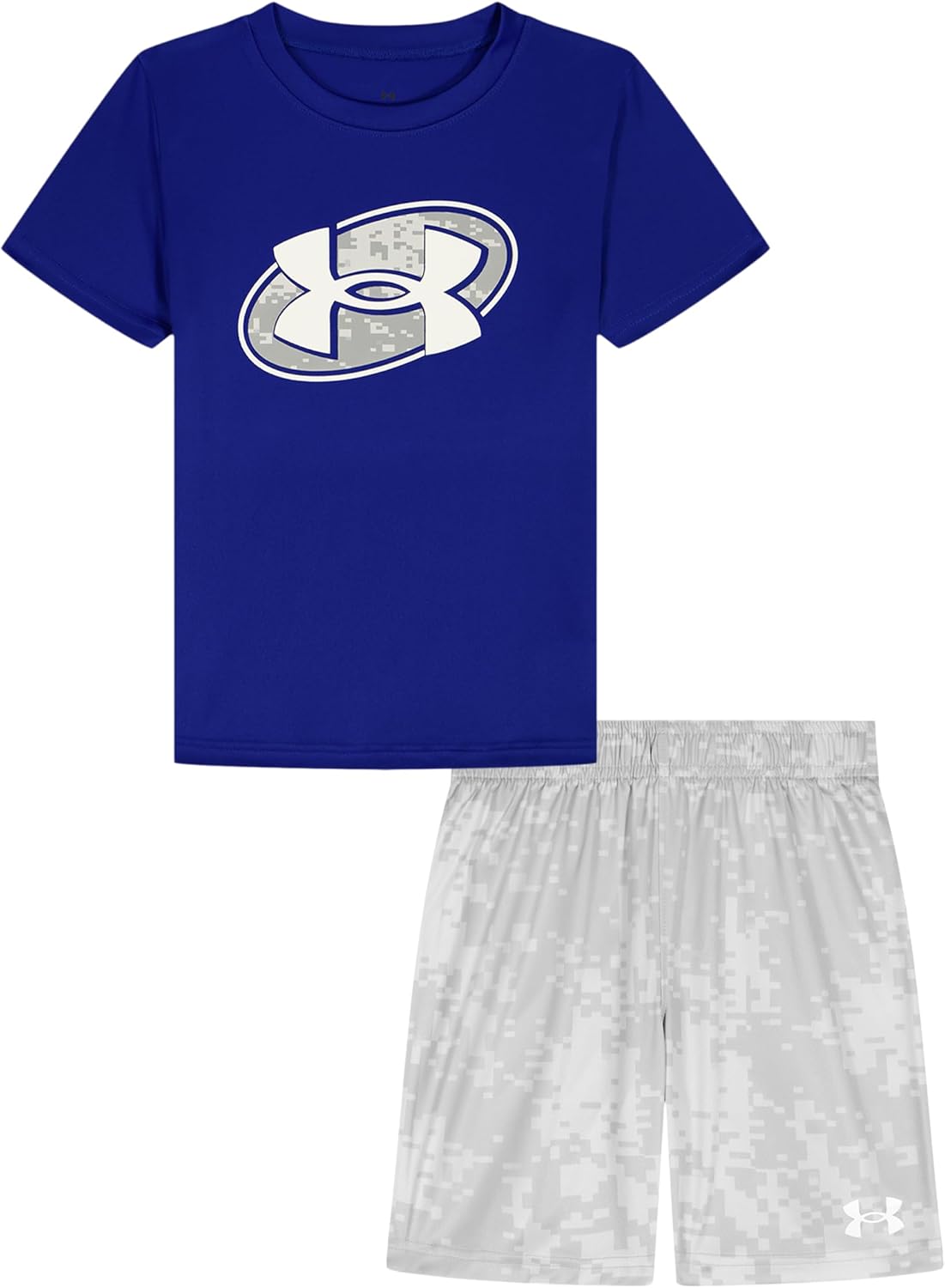 Under Armour Boys 2-piece Short Sleeve Graphic T-Shirt and Shorts Set, Lightweight & Breathable