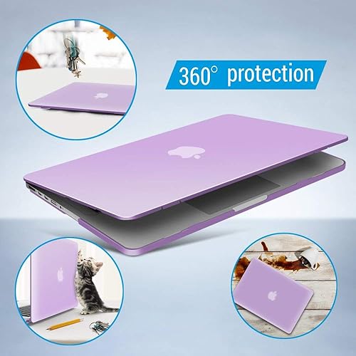 Miniatura 233 de iBenzer – 2 en 1 carcasa de plástico duro y cubierta de teclado para MacBook Pro Retina de 13"/15", Negro