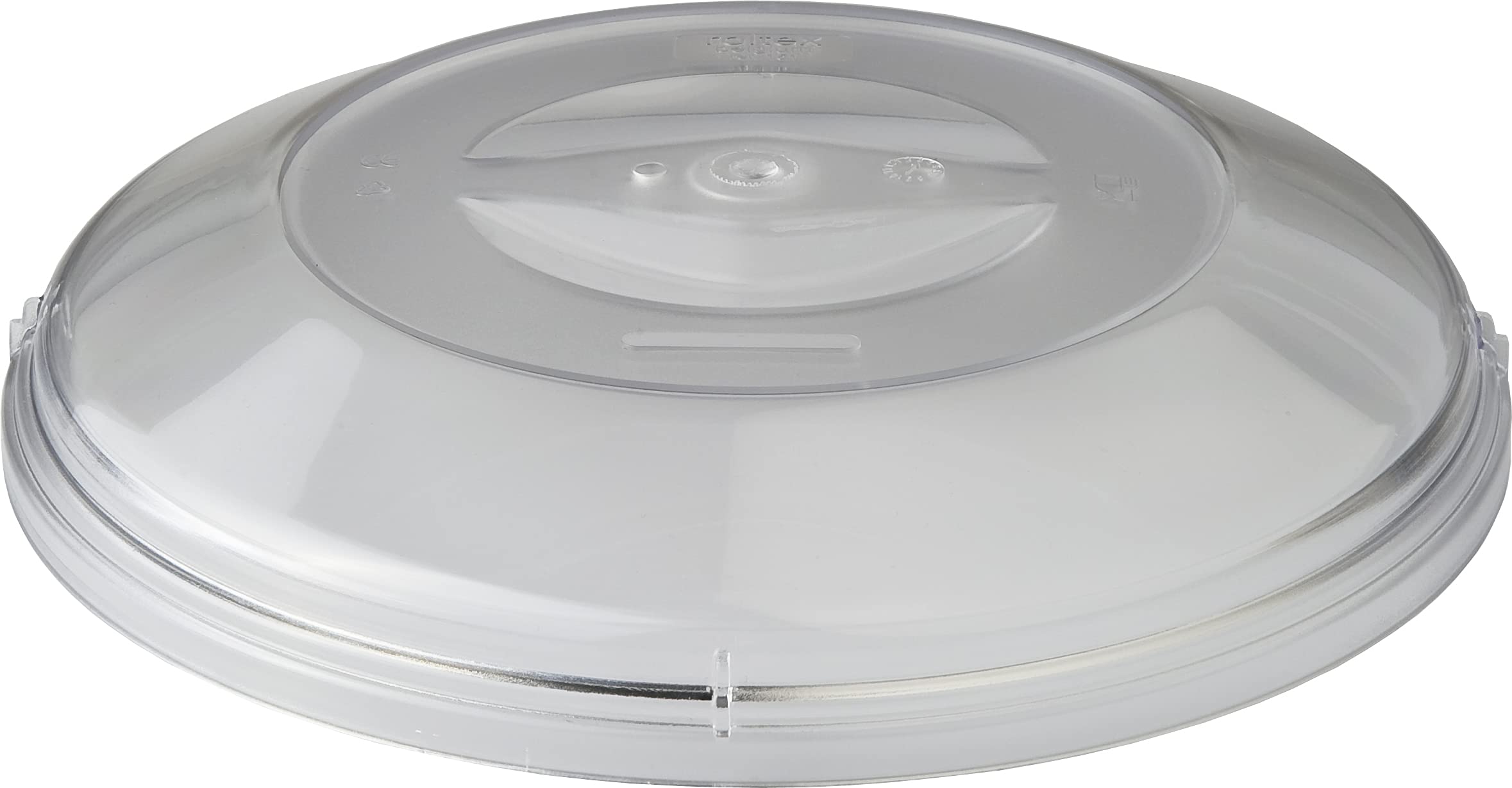 Harfield Clear Low Plate Cover Cloche Food Dome 24Cm Microwave Safe Virtually Unbreakable Reusable Polycarbonate