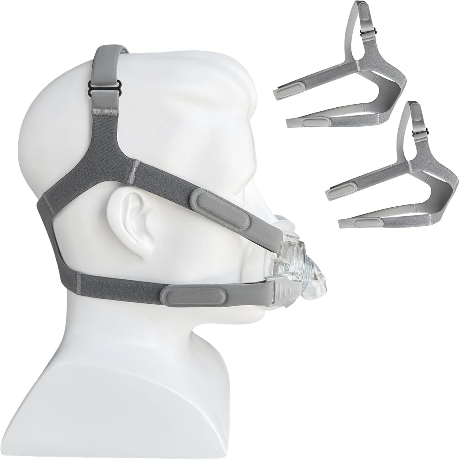 2 Packs Replacement Amara View Headgear Closed Edges Adjustable Amara View CPAP Mask Strap CPAP Headgear Strap(Without Mask)