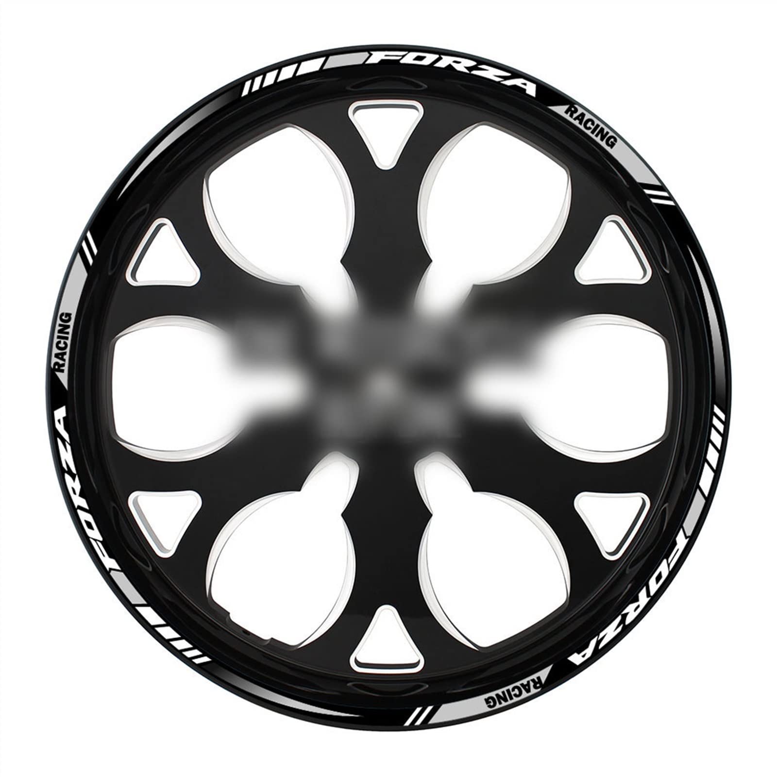 Accesorios Reflectantes para Honda Forza 125 250 300 350 750 NSS350 Pegatina De Rueda Dentro De Calcomanías De Buje Cinta De Rayas De Llanta (Color : 17Inch and 15Inch 5)