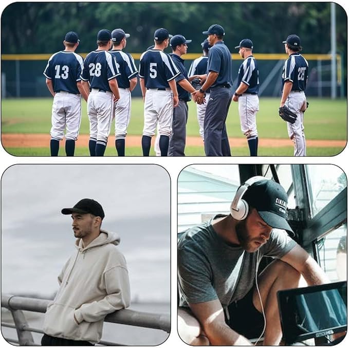 Image of Wholesale 20-Pack Solid Baseball Caps - DIY, Breathable, Adjustable Fit