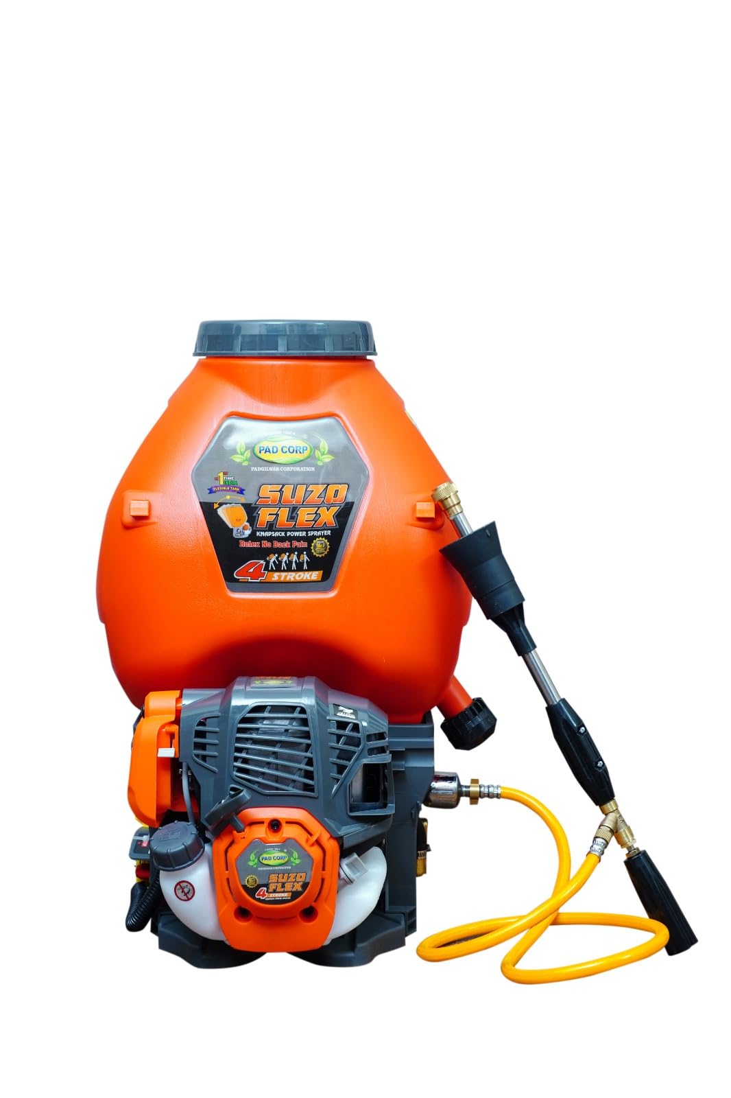 Pad Corp Suzo Flex, India's 1St Flexible Tank 4 Stroke Petrol Engine Operated Power Sprayer, 20 Liter Capacity with Double Suction-image-16