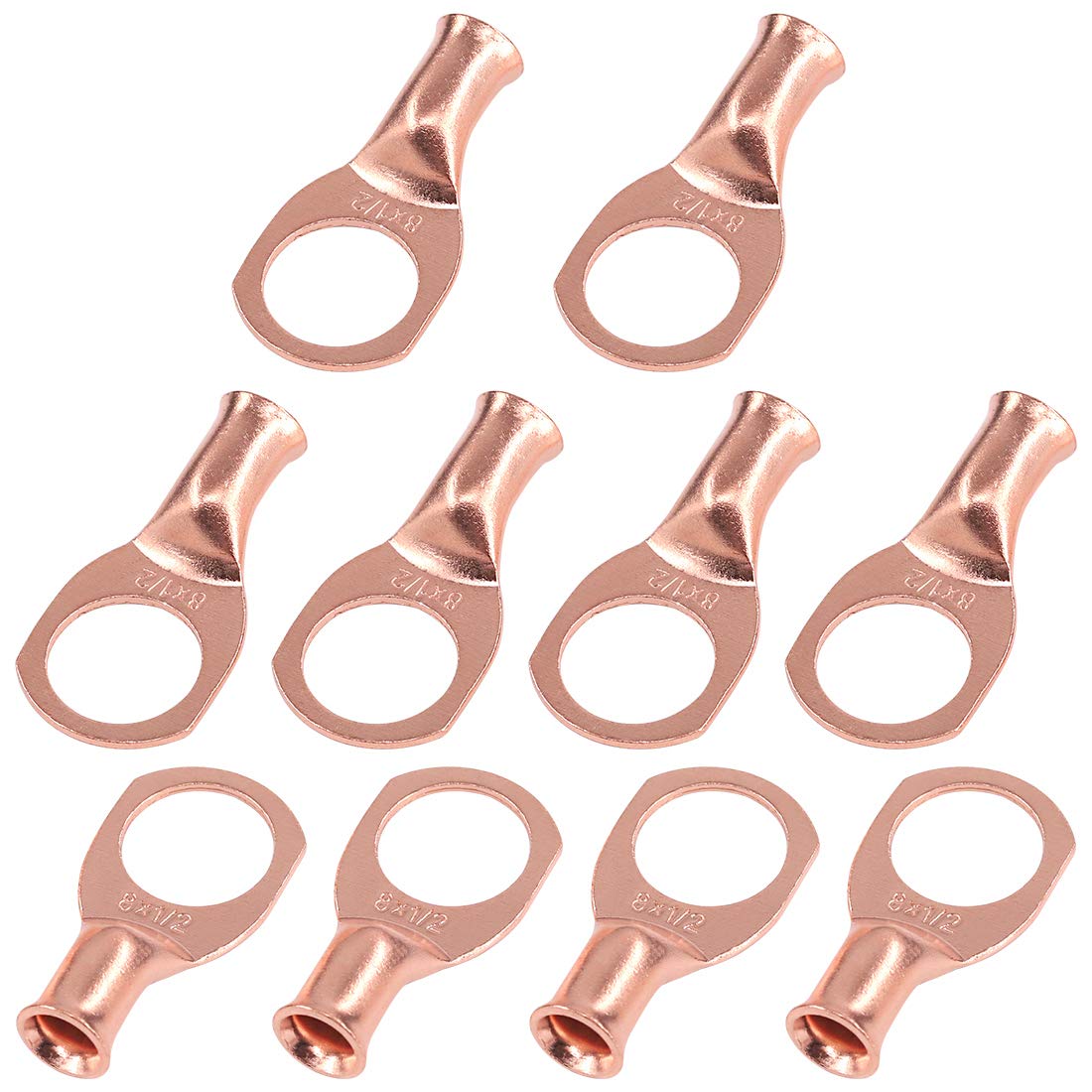 Buy Ruatark 10 Pack Copper Cable Lugs, Eyelet Terminal Battery Cable