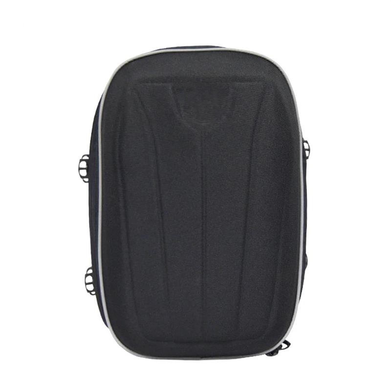 Bolsa Lateral para Casco De Moto Bolsa para Asiento Trasero De Motocicleta Negra, Bolsa para Sillín, Paquete Lateral, Carcasa Rígida, Alta Capacidad, con Cubierta Impermeable