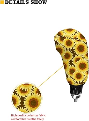 Miniatura 3 de Dreaweet Juego de funda para palanca de cambios rosa para el freno de mano del coche, accesorios interiores de automóvil para mujer, antideslizante,