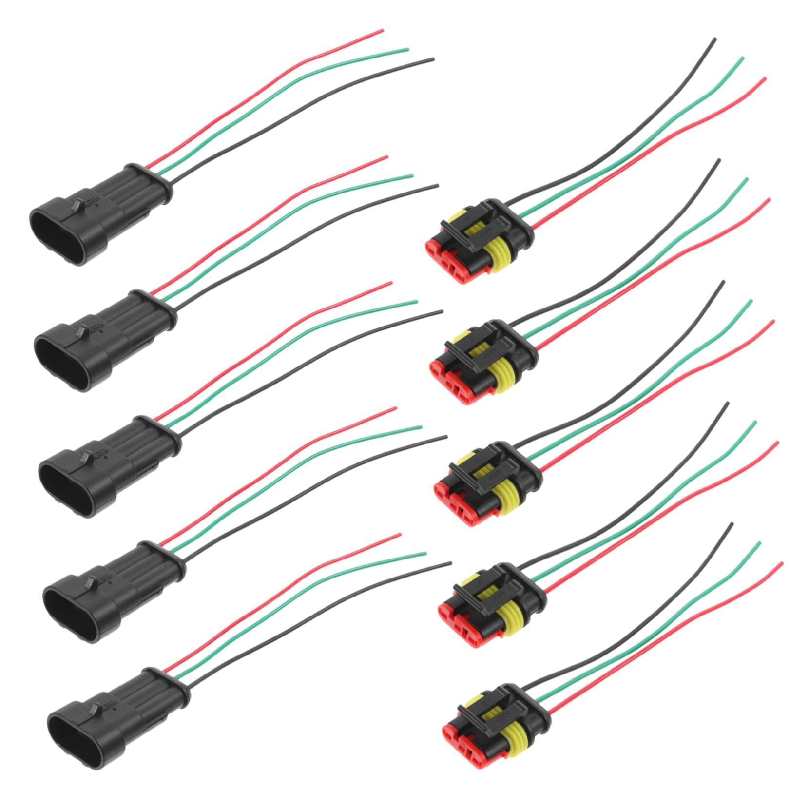 GLEAVI 15pares Rápido Para Automóviles Adaptador De Para Conectores De Cables Compatible Múltiples Vehículos