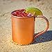 Purecopper 100% Copper Mug For Moscow Mule - Solid Pure Copper 16Oz - Bonus Recipe Cards Included!