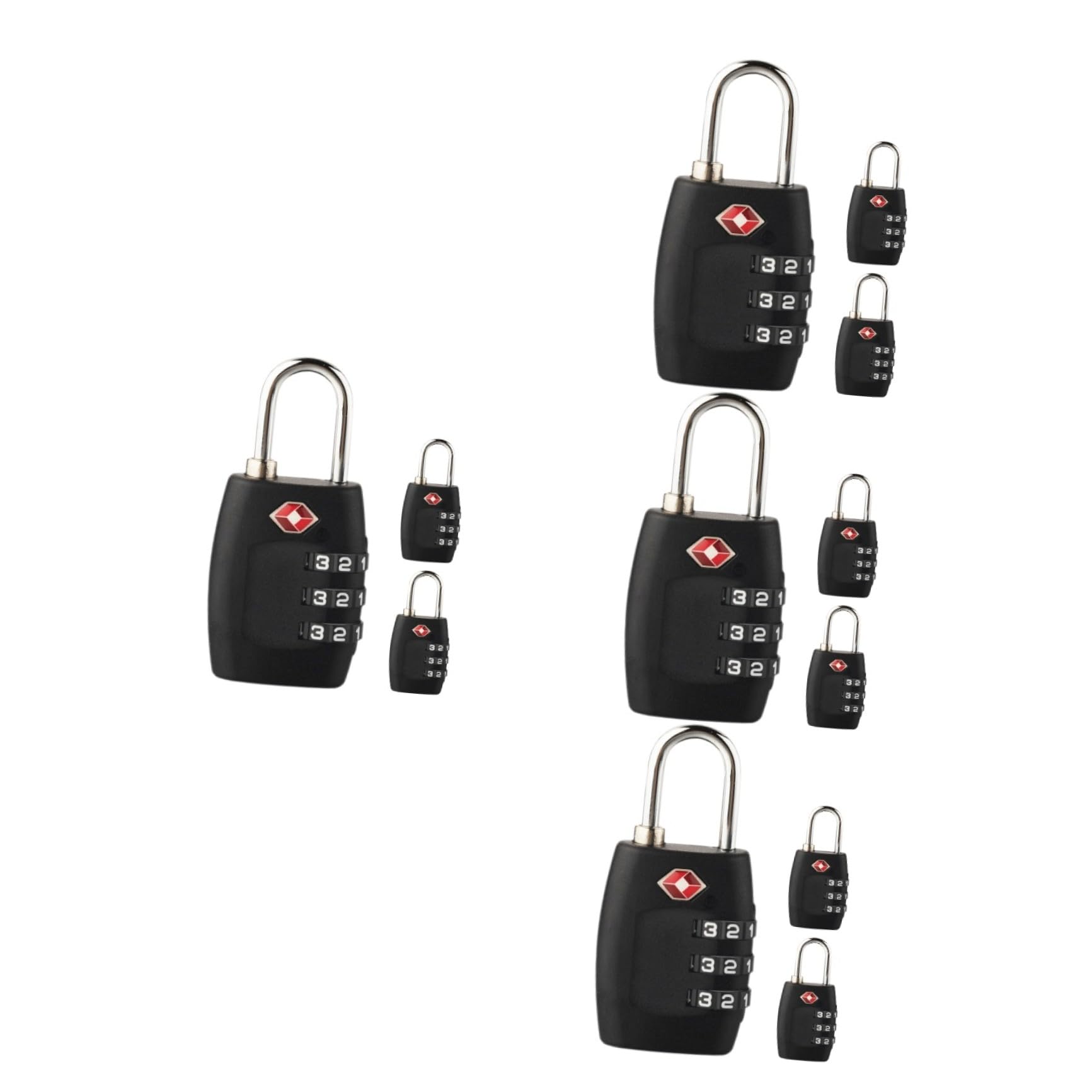 Angoily 12pezzi Serrature Combinazione Per Valigie e Bagagli Design Moderno e Facile Da Usare Adatte Per Viaggi e Zaini Sicurezza Senza Chiave Con Codice