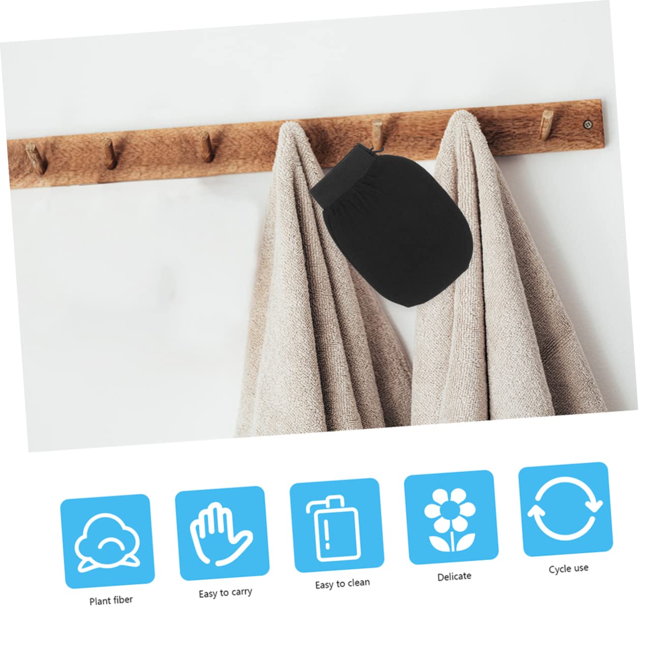 Amosfun 15stücke Peeling-bad-handschuhe Aus Kunstfaser Wiederverwendbar Für Hautreinigung Und Sanftes Peeling Für Hotel Zuhause Und Pflege Für Glatte Und Strahlende Haut