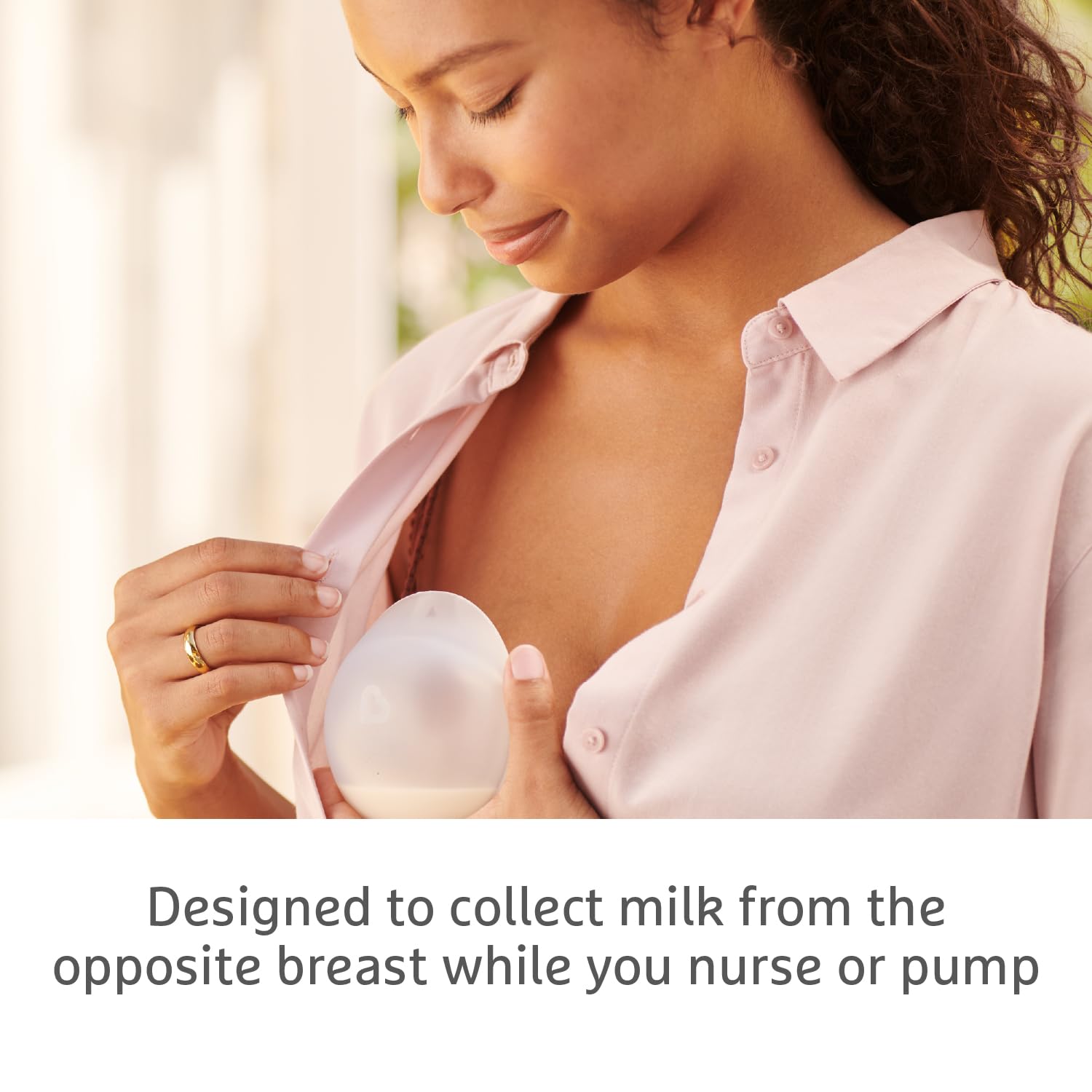 Munchkin Silicone Breast Milk Collector, Pink - Image 2