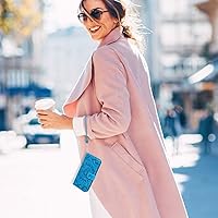 Vista 6 de Asuwish Funda de teléfono para Google Pixel 6A 5G 2022 con protector de pantalla de vidrio templado y piel de girasol, funda delgada con tapa