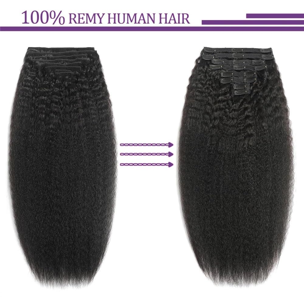 Miękkie Brazylijski Remy Ludzkich Włosów Przedłużanie Włosów Z Kręcone Proste Kręcone Dla Pełna Głowa 120 g 240 W Opakowaniu, 8 Sztuk Długości (240 cali, 240g-2 Pack)