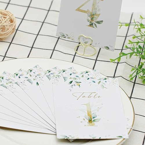 Miniatura 4 de Números de mesa de boda números de mesa para bodas recepción tarjetas de números de mesa de 1 a 25 mesas tarjetas de número de boda accesorios de