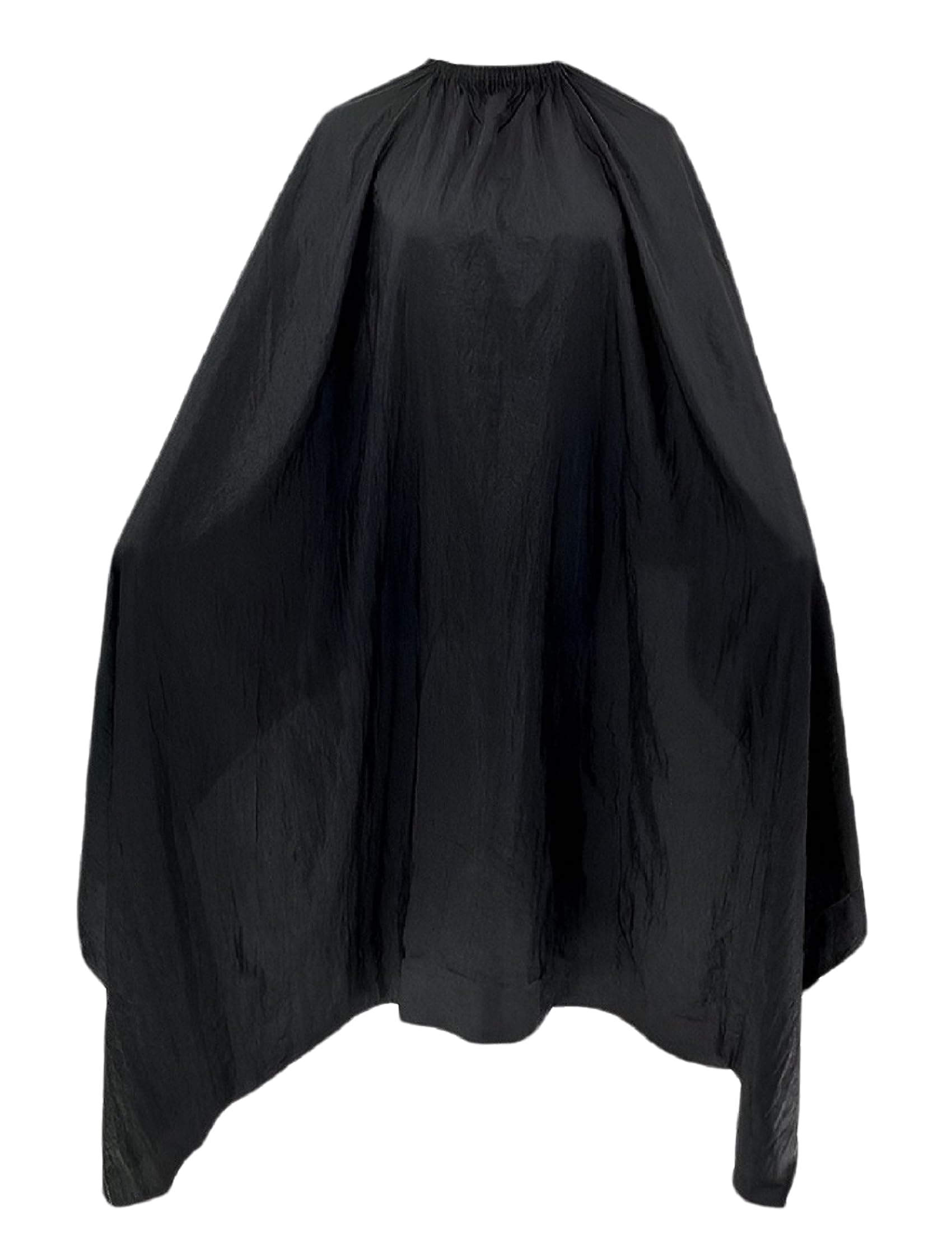 DB ZENGZI Hair Cutting Cape, Black Waterproof Nylon Barber Hair Styling Cape with Elastic Adjustment for Men and Women Adults (57 * 61 INCHE)