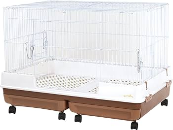 うさぎ飼育セット　マルカンうさぎのカンタンおそうじケージ マルカン】うさぎのカンタン おそうじケージ 三角トイレセット
