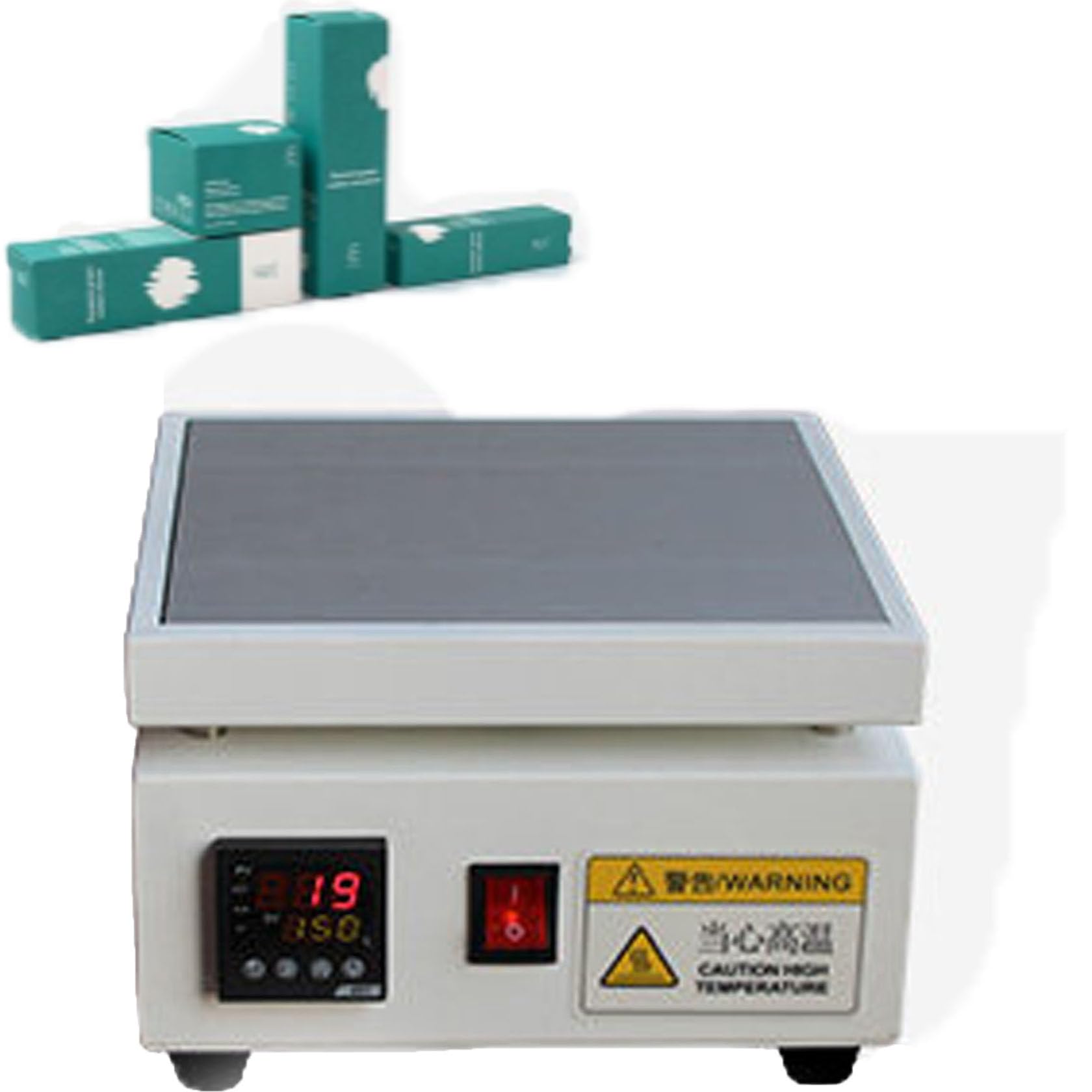 HUMNZR Cellophane Wrapping Machine,500w-1200wlcd Display Desktop Heat Sealer Machine,Adjustable Temp Manual Overwrapping Machine For Bopp Perfume Cosmetics Poker Box Pvc Heat Sealer Film 20x20cm