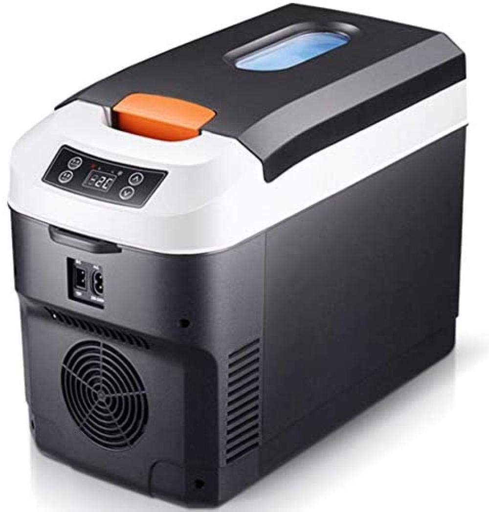 ZLM Frigorifero per Auto, Frigorifero Frigorifero Elettrico Mini Car Frigo Congelatore Compressore Raffreddamento Riscaldamento Frigorifero Portatile 12V / 240V, 10L
