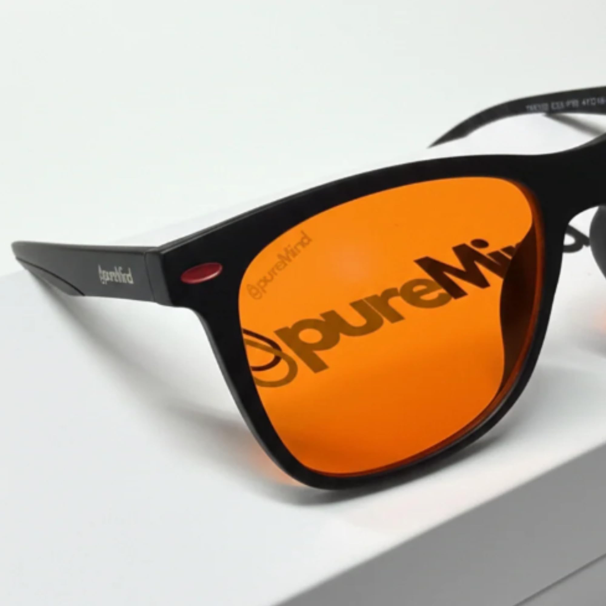 Puremind Gafas Bloqueo Luz Azul – Clip Gafas Naranjas Filtro para Protección Luz Azul Antifatiga - Blue Light Blocking para Pantallas Ordenador Gaming - Blockers Antii