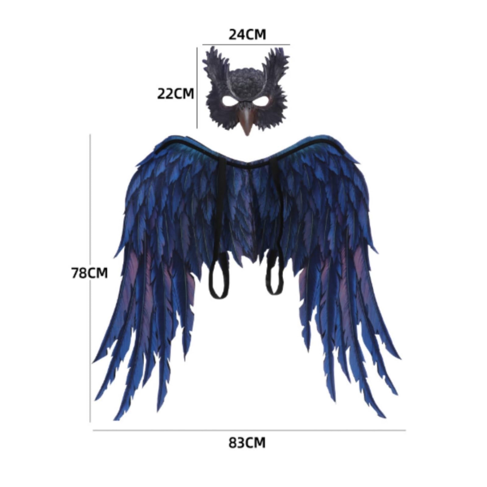 Maschera con Piume Magico