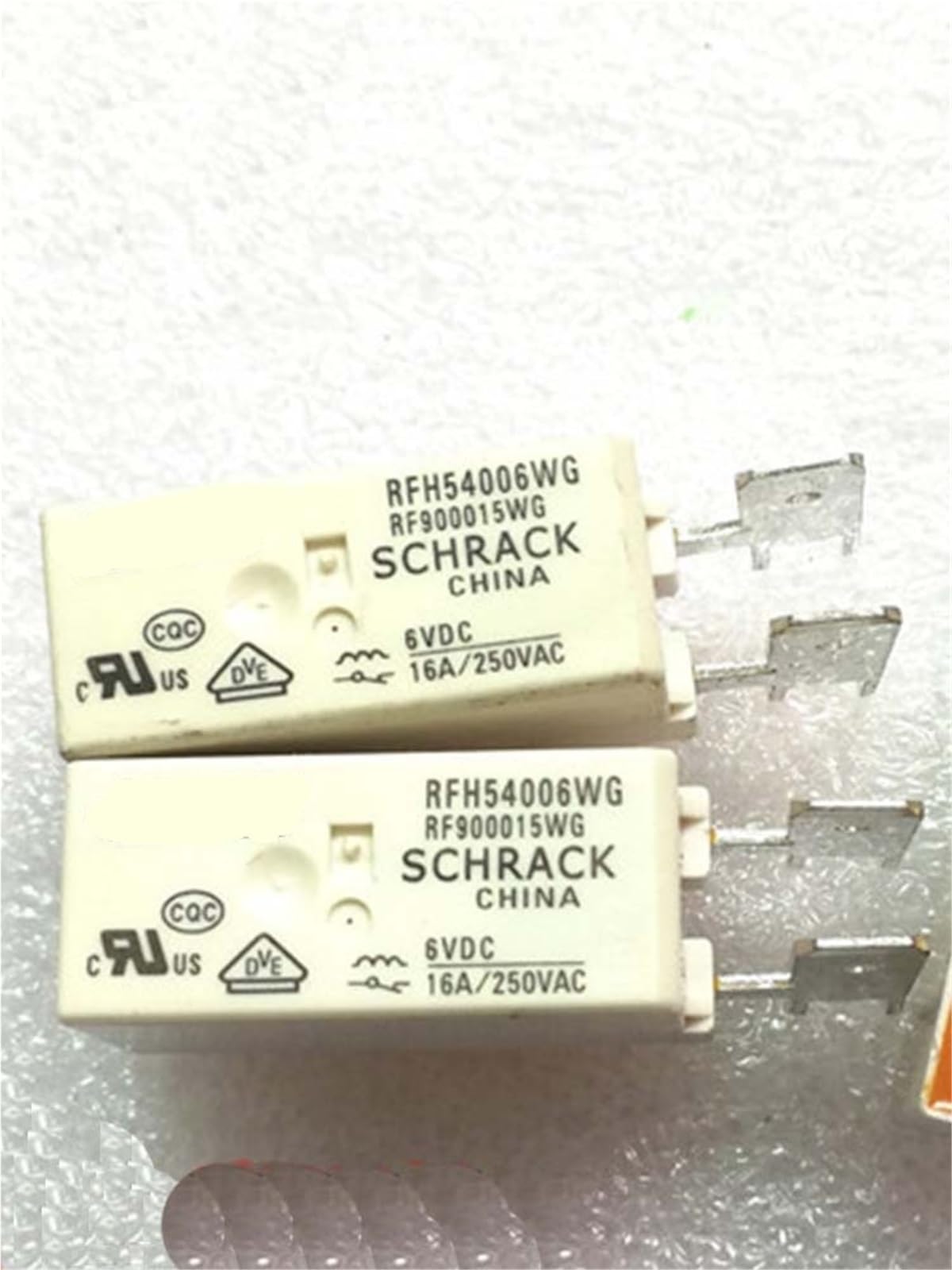 Relé RFH54006WG 6V CC recambio de dos enchufes para reparación electrónica 2