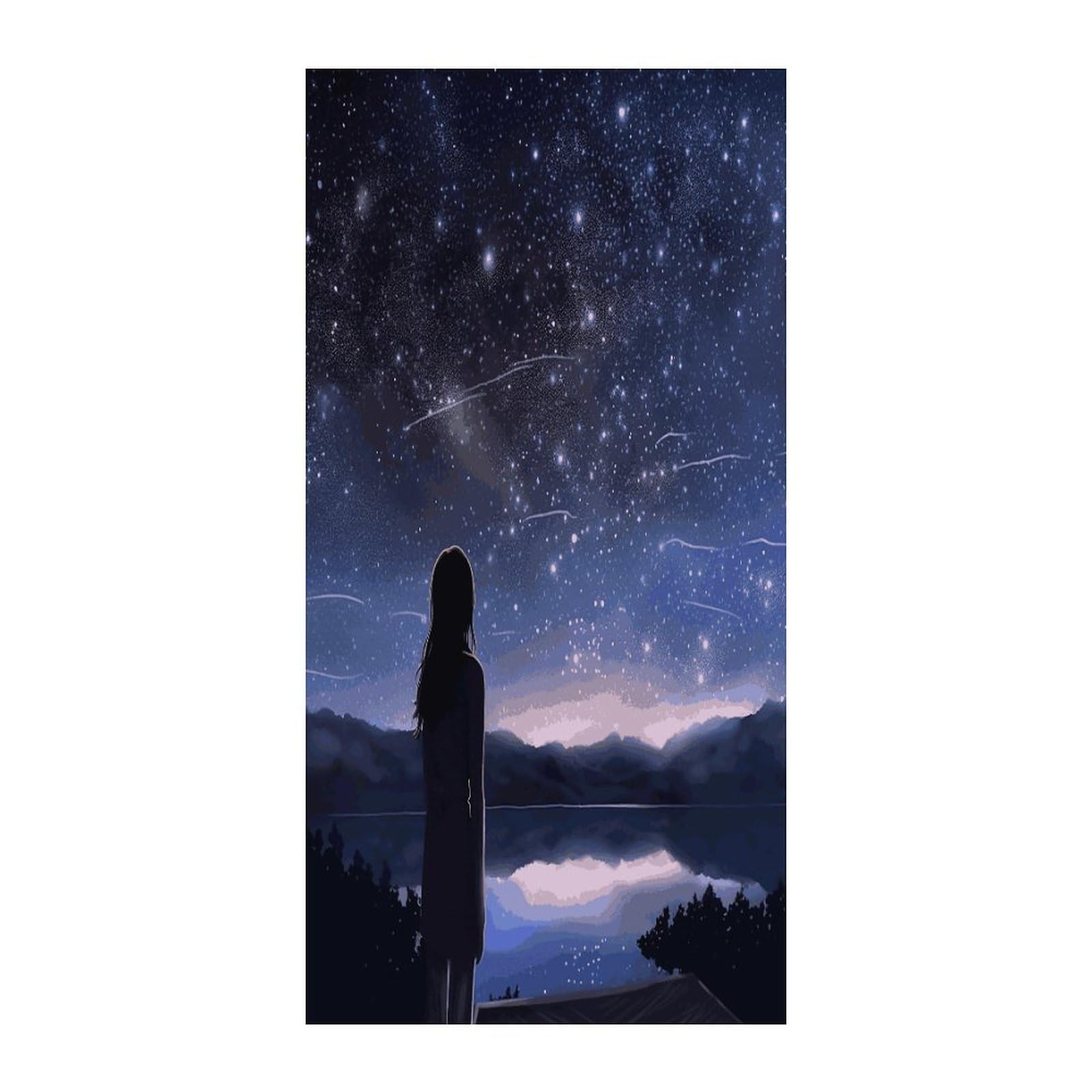 Fekiloot Girls Style Looking At Stars Door Curtain Room Divider Curtains