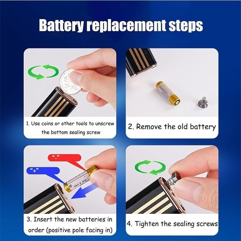 Encendedor metálico portátil recargable de llama ajustable miniatura 4