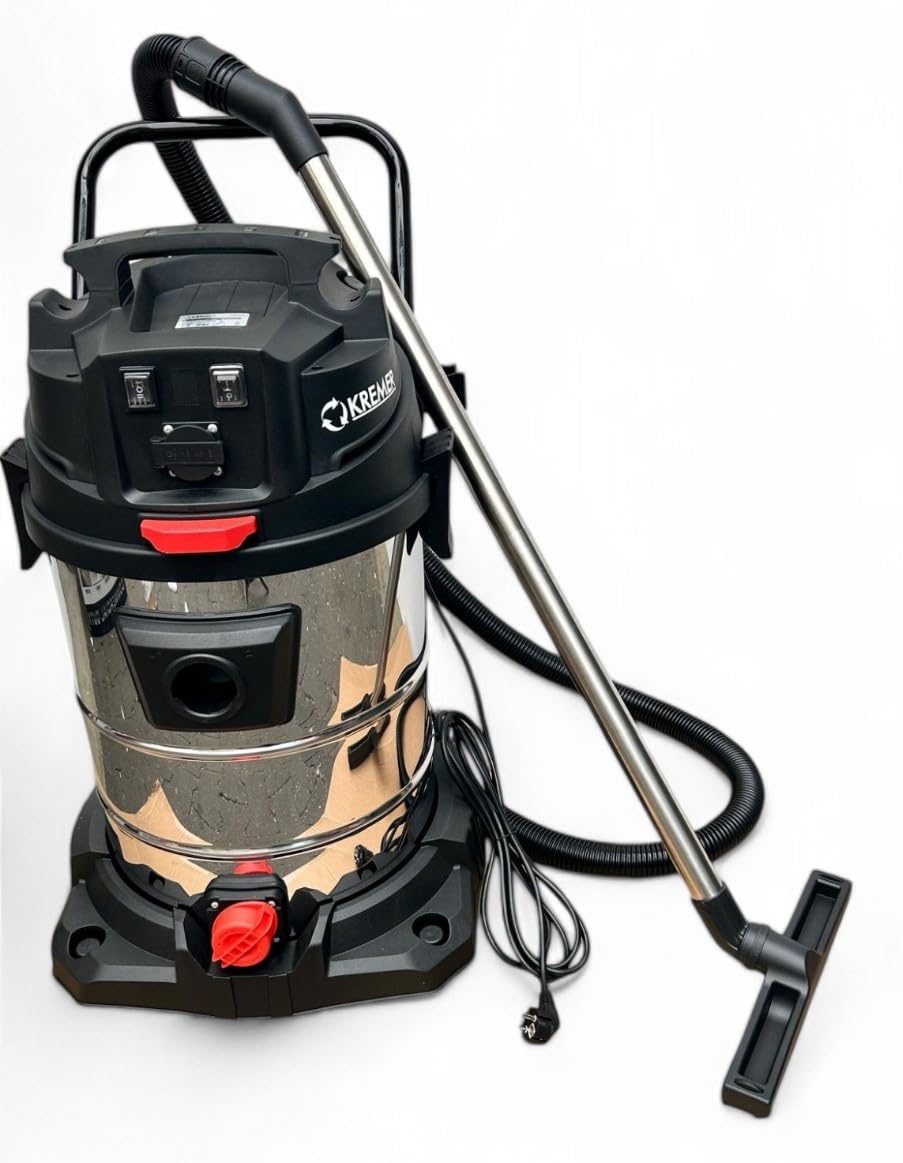 Aspirador Industrial húmedo/seco de 2400 W con depósito de 65 litros para Suciedad
