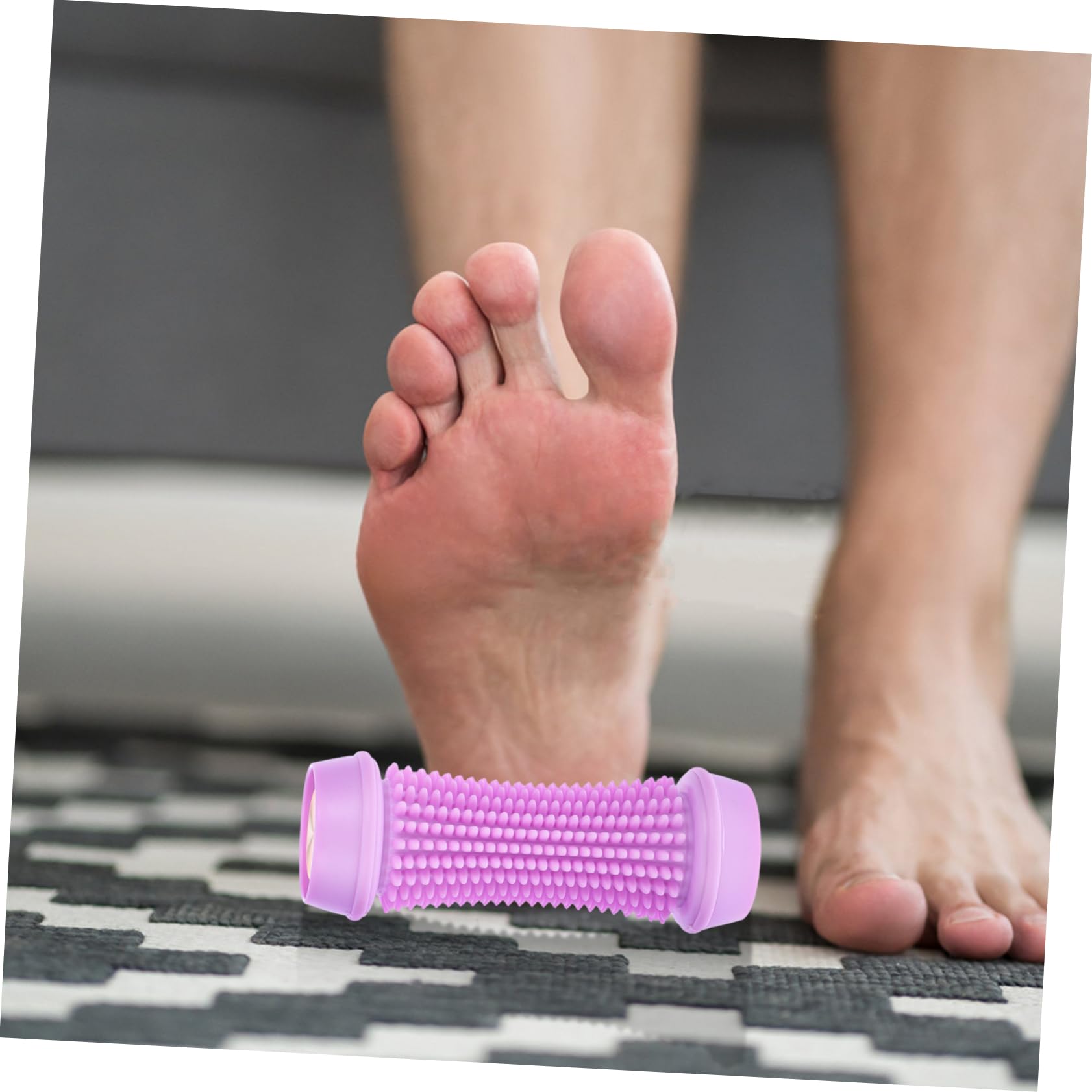 KOMBIUDA Rullo per Massaggio Sfera per Polpacci Massaggiatore Muscolare per Punto Trigger Rullo per Massaggio alle Gambe Allenatore per Piedi in Silicone Portatile per Yoga
