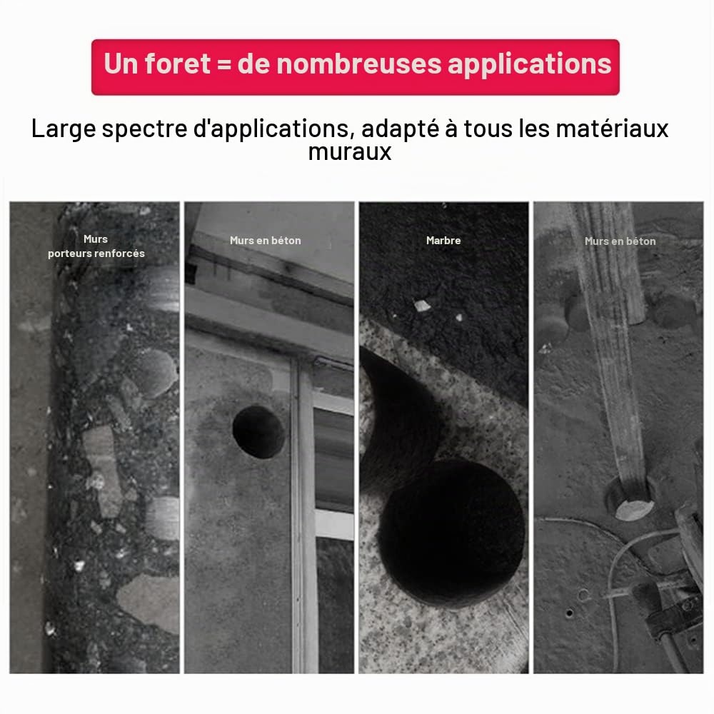 Foret Trépan diamant 220 mm couronne de forage à eau Boîte Foret Interrupteur Boîte Prise