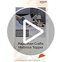 Image of Rajasthan Crafts Ultra Soft Microfiber Mattress Topper /Padding (Single Bed (36inch x 78inch), Navy Blue)