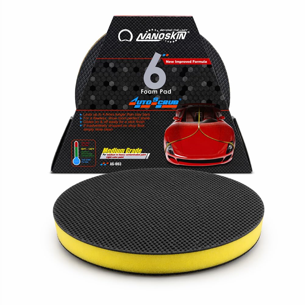 Nanoskin (AS-003) AutoScrub 6 Medium Grade Foam Pad for DA Polisher