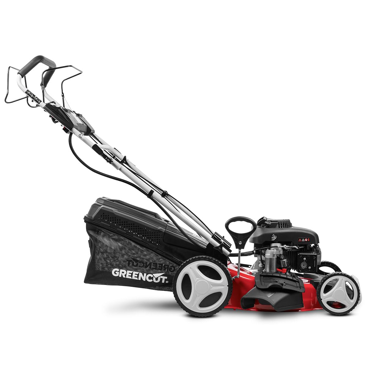 Cortacésped de Gasolina GLM770XE_A Autopropulsado Acero 150cc 4cv Arranque eléctrico, 7 Posiciones, Manillar Acolchado