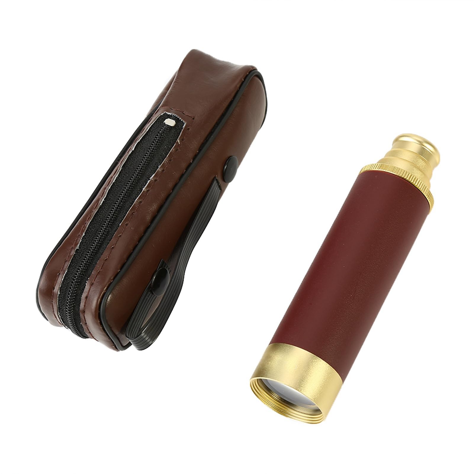 Retro Pirate Telescope, Aluminium Alloy 25 X 30 High Definition Zoomable 25x30 Pocket Monocular Vintage Telescope for Outdoor Using