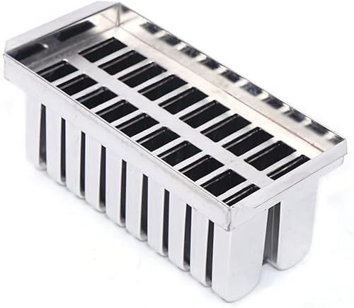 Vista 5 de 20 moldes comerciales para paletas de hielo de acero inoxidable con palos de madera y cepillo de limpieza, moldes para hacer paletas de hielo, molde