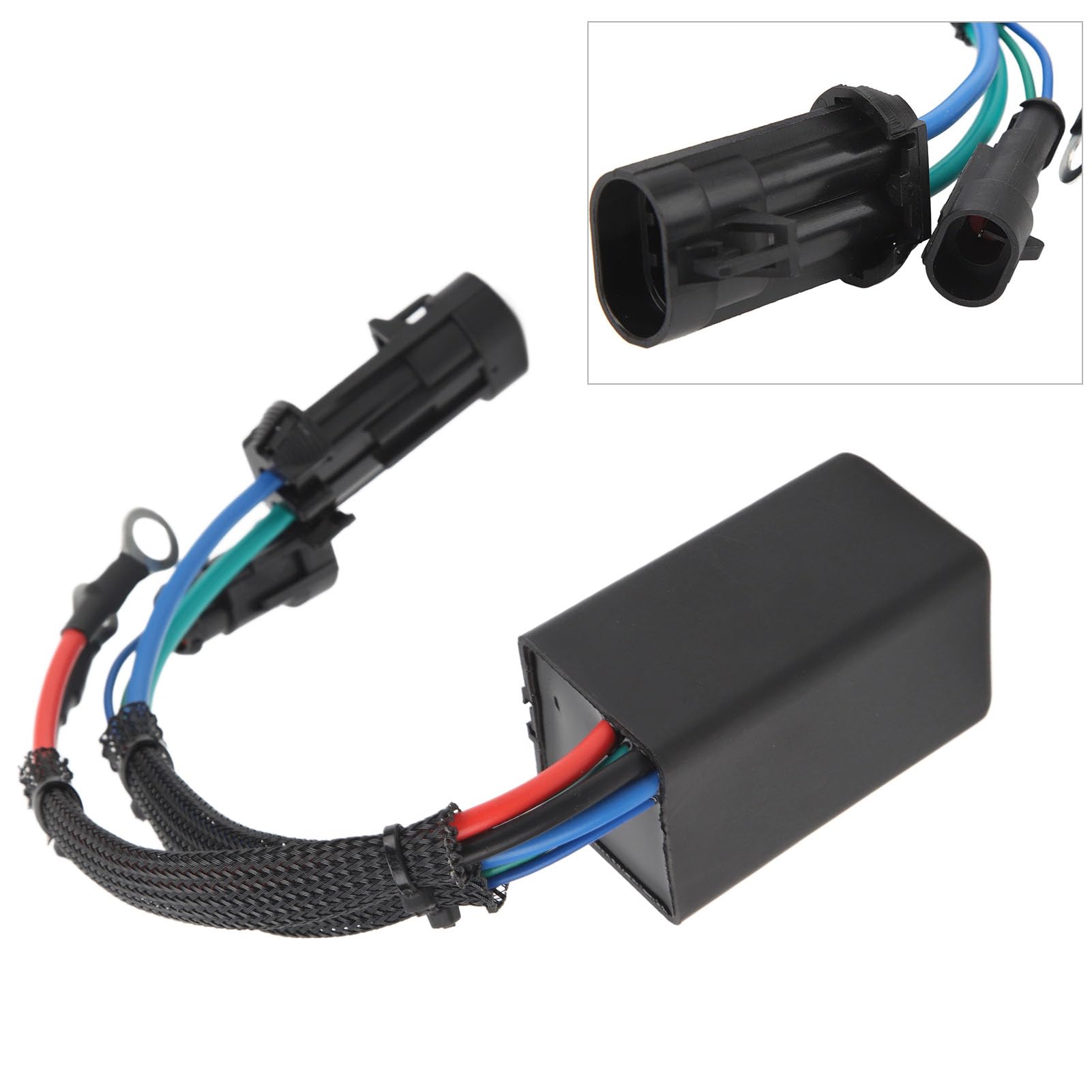 Keenso Przekaźnik Trim Tilt 12V, Zestaw Przekaźników ABS z 6 Zaciskami,