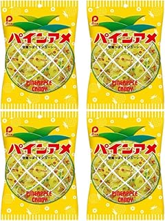 パイン パインアメ 110g×4袋入 パイン アメ 飴 キャンディ 懐かしの味 お得なまとめ買いセット フルーティー パイン飴 pineapple candy PINE APPLE CANDY