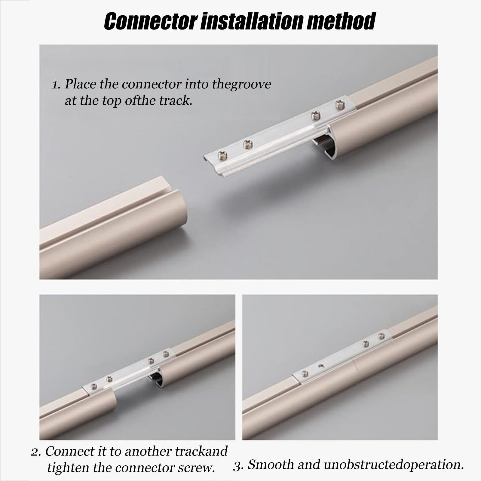 Binario Per Tende In Lega Di Alluminio, Asta Per Tende Da Parete, Con Anelli Di Sospensione In Acciaio Inossidabile, Adatto Per Camere Da Letto/soggiorni(Apricot1,1.9m(6.2ft))