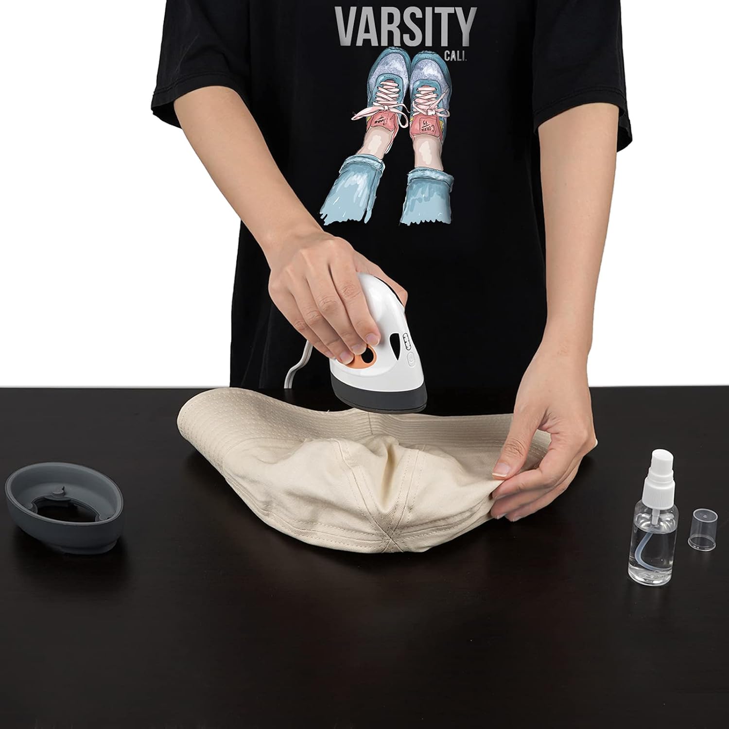 Mini Easy Heat Press - Portable Cute Cow Heat Press Machine for T Shirts, Shoes and Hats, Pressing Machine for Heating Transfer Small HTV Vinyl Projects, Create DIY Family Shirt Printing