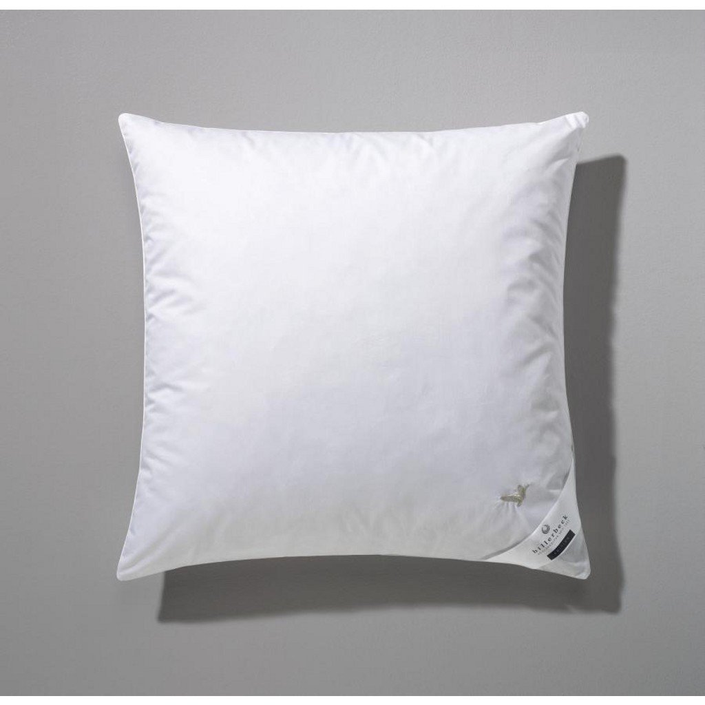 Billerbeck Kopfkissen E04 Gold Edition 15 mit Fester Stützkraft - 80 x 80 cm - für Hausstauballergiker geeignetes Daunenkissen mit weichem Bezug
