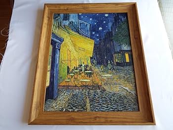 ゴッホ　夜のカフェテラス　ゴッホの立体複製画「アルゴグラフ」 立体複製名画 ゴッホ「夜のカフェテラス」6号