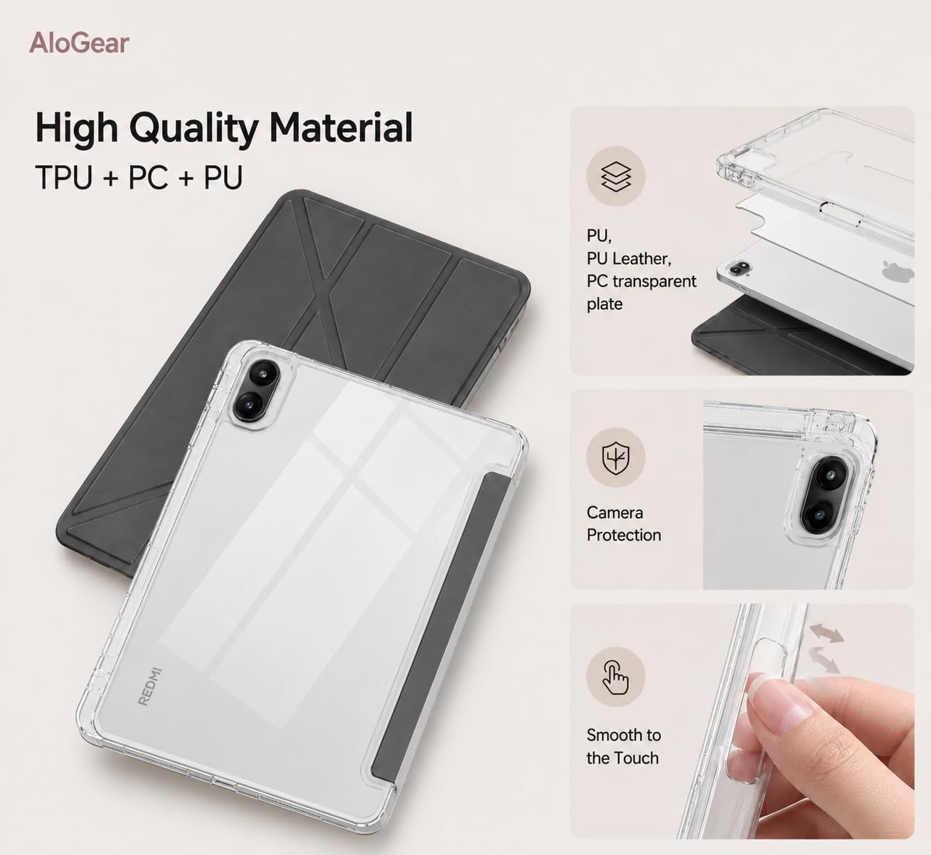 Mavro Vegan Leather Case for Redmi Pad 2 Pro 12.1 inch (2026
