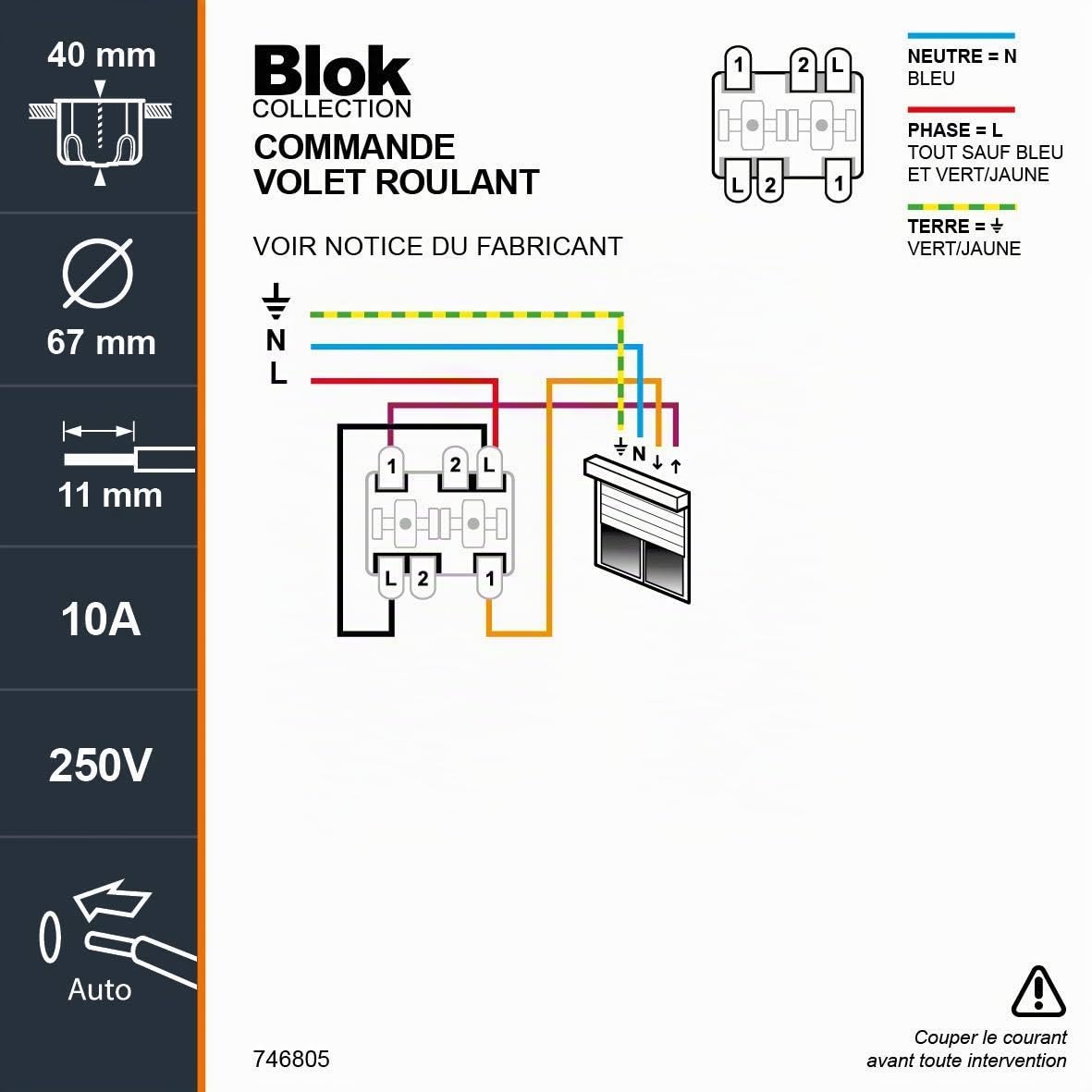 Blok Mando Persianas Blanco