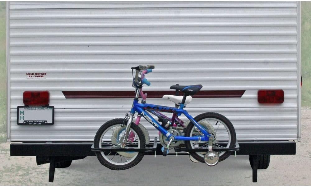 Elevate Outdoor RV or Camper Trailer Bumper Bike Rack for 1-2 Bicycles