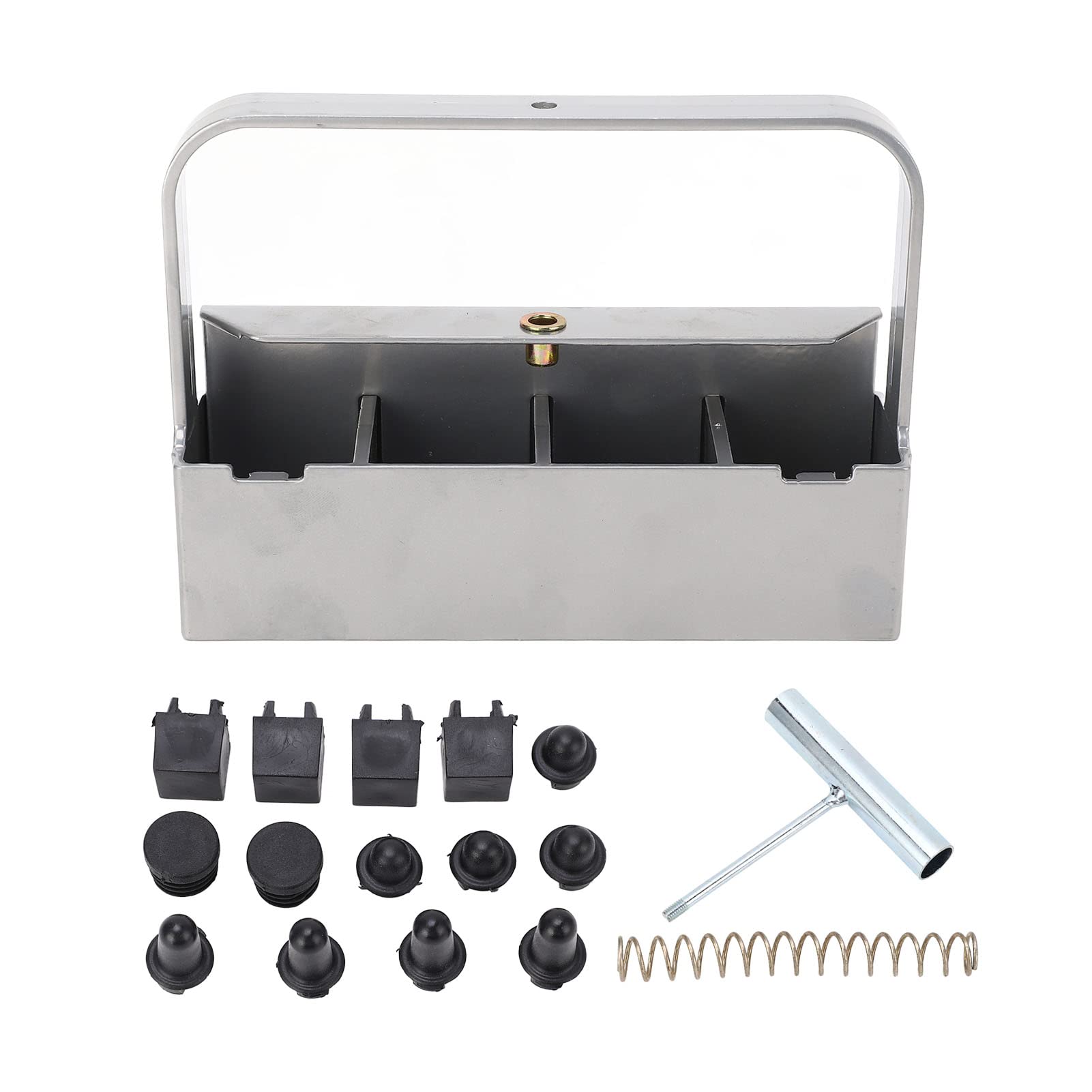 ZHJOPP 2pcs Earth Block Maker, Soil Block Maker Manual Seed Blocker 4 Cell Blockers Gardens Farms