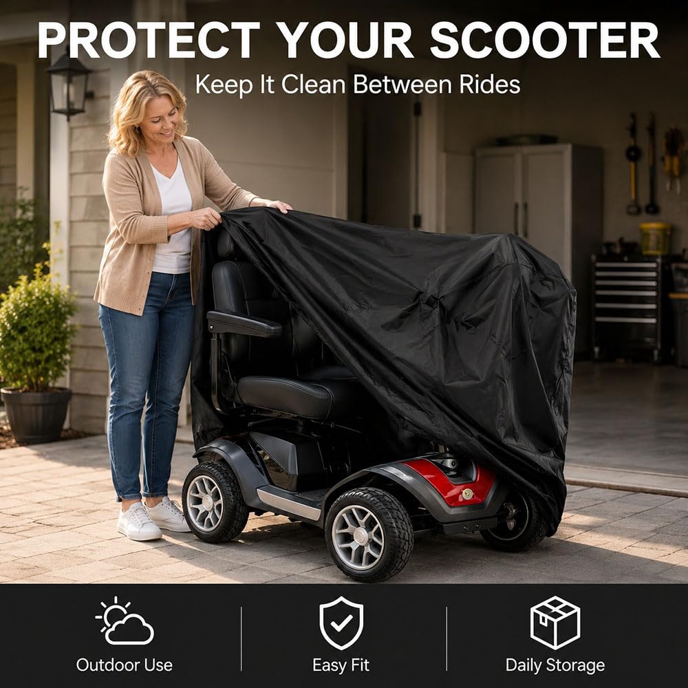Housse Scooter de Mobilité, Protection Scooter pour Merits S141 Pioneer 9
